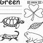 Green Worksheets For Preschoolers
