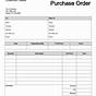 Printable Blank Order Forms