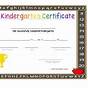 Kindergarten Promotion Certificates