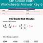 Math Worksheets For 6th Graders With Answer Key