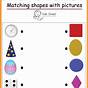 Kindergarten Worksheet For Shapes