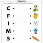 Preschool Match Alphabets With Pictures Worksheets