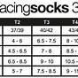 Evoshield Socks Size Chart
