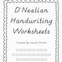 D Nealian Handwriting Worksheet