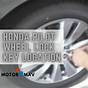 Nissan Pathfinder Wheel Lock Key Location