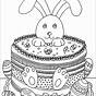 Easter Bunny Coloring Worksheet Printable