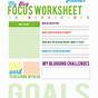 Focus Wheel Worksheet