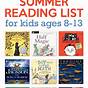 Summer Reading Lists By Grade Level