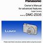 Panasonic Dmc Zs3 Manual