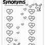 First Grade Synonyms Worksheet