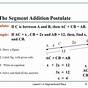 Segment Addition Postulate Worksheet Pdf