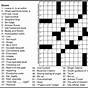 Free Crossword Puzzle Printable