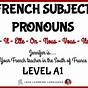 French Subject Pronouns Worksheet