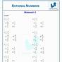 Irrational And Rational Numbers Worksheet