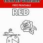 Color Red Coloring Sheet For Toddlers