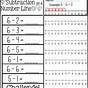 Subtracting Using A Number Line Worksheet