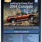2004 Chevy Colorado Manual