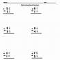 Subtract Mixed Numbers With Regrouping Worksheet