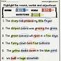 Worksheets On Nouns Verbs And Adjectives