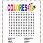 Printable Spanish Colors Worksheet