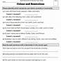 Colons And Semicolons Worksheet With Answers