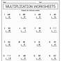 4th Grade Multiplication Worksheets