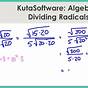 Dividing Radicals With Variables Worksheet