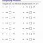 Comparing Decimals Worksheets Grade 5