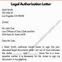 Legal Authorization Letter Samples