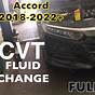 2018 Honda Accord 1.5 Transmission Fluid