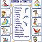 Summer Activity Worksheets