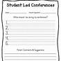 Student-led Conference Template Pdf