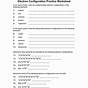 Electron Configuration Worksheet With Answers