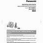Panasonic Kx Tg9471 Manual