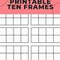 Free Ten Frames Printables