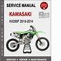 2013 Kx250f Manual