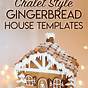 Printable Fancy Gingerbread House Templates