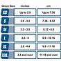 Glove Size Chart Mens