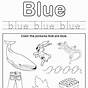Color Blue Worksheet