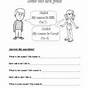 Telling About Yourself Worksheet