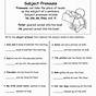 Subject And Object Pronouns Worksheet Grade 3