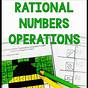 Rational Numbers Operations Worksheet