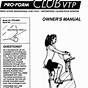 Proform Pfevex71316 Tdf 1.0 Bike Owner Manual