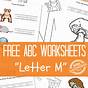 M Worksheets Free Printable