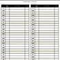 Printable Baseball Lineup Sheet