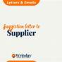 Sample Letter From Supplier To Customer