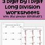 3 Digit By 2 Digit Long Division Worksheet