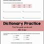 Dictionary Entry Worksheet