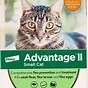 Advantage 2 Dosage Chart For Cats