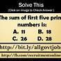 The First 5 Prime Numbers